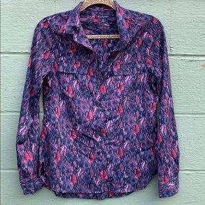 3/$15!!  Purple Snakeskin Button Up